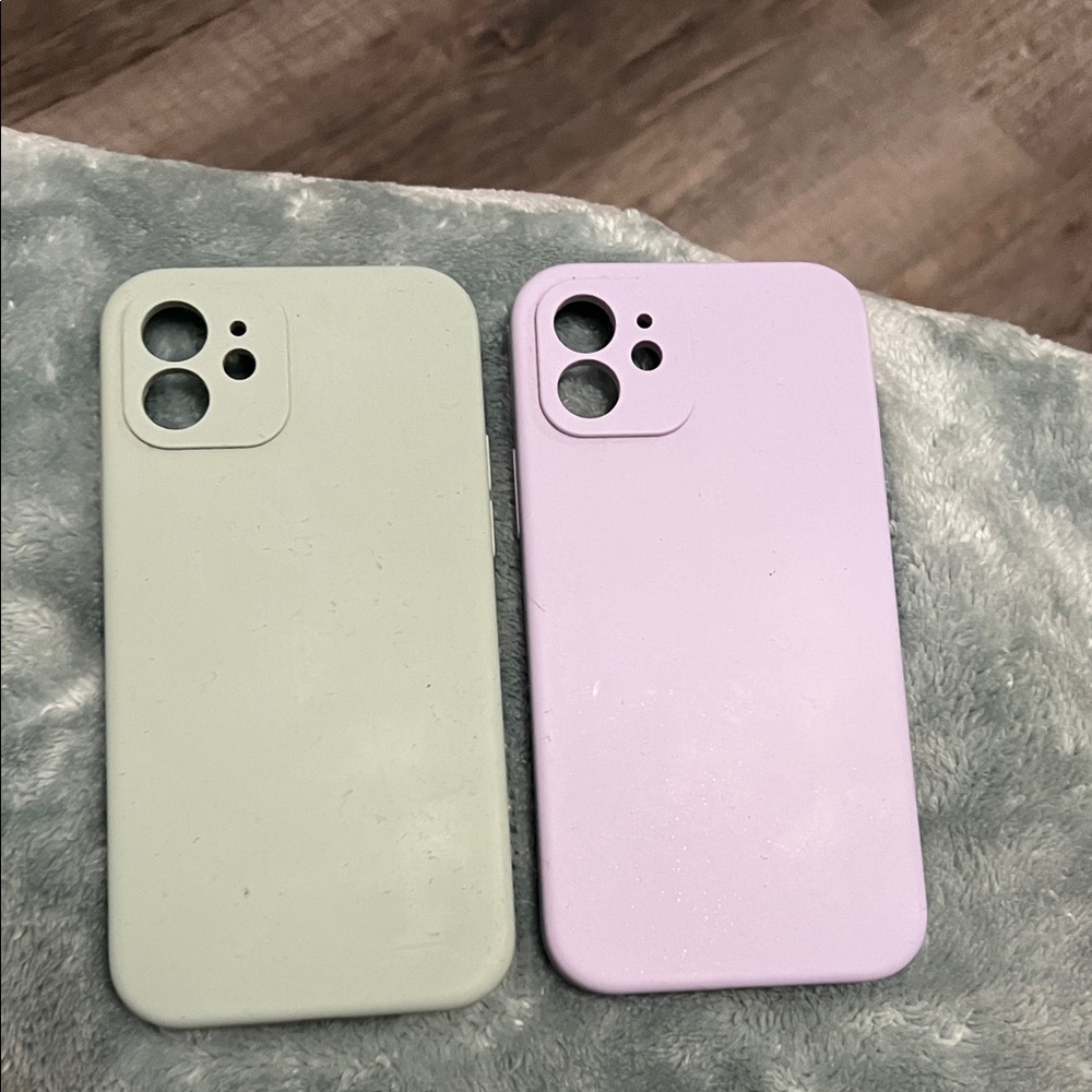 Silicone Phone Cases - Mint Green and Lavender